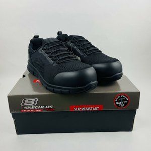 Men's Skechers Synergy Omat Alloy Toe Work Shoe